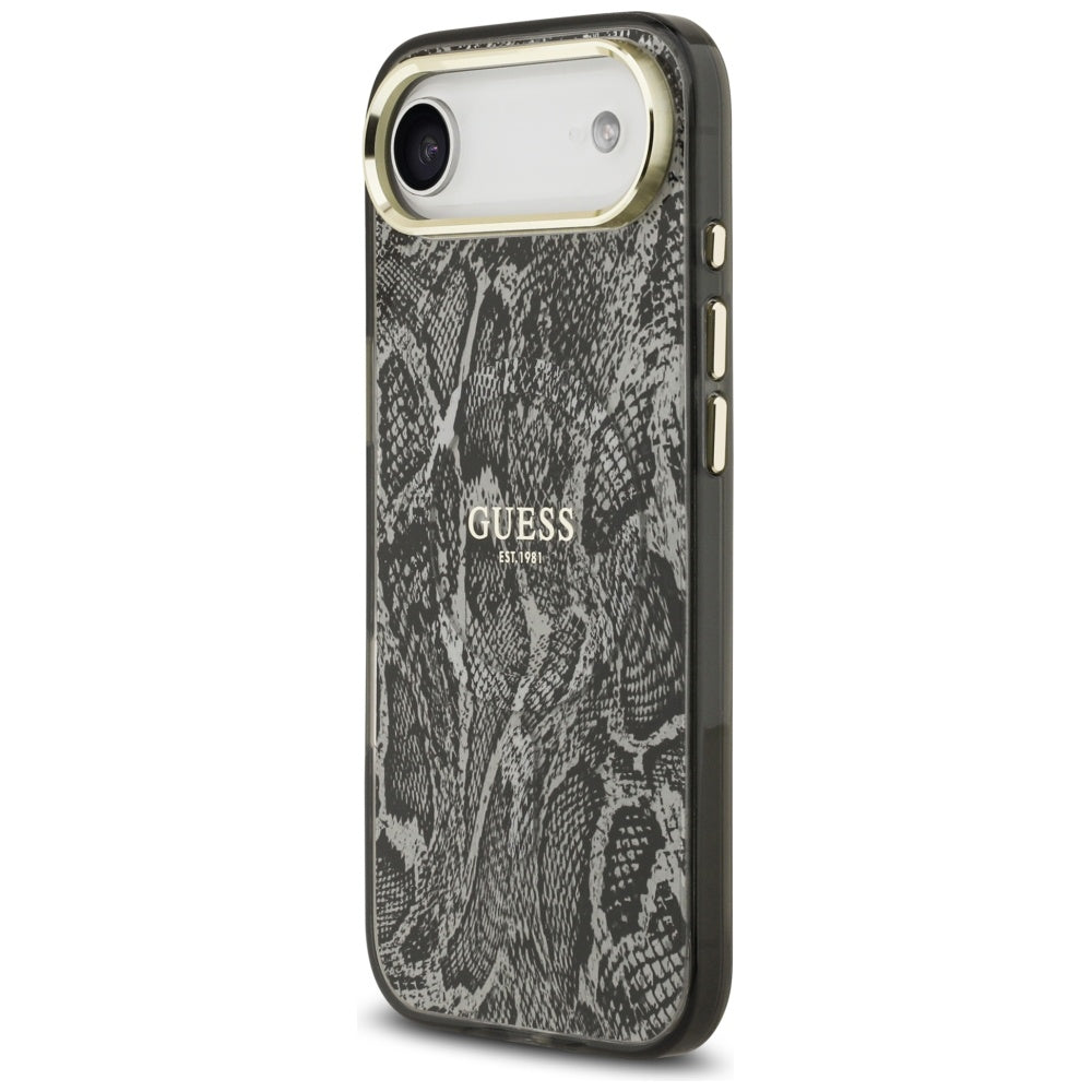 Futrola MagSafe za Apple iPhone 17 Air, Guess, Python Pattern, Crna
