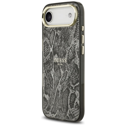 Futrola MagSafe za Apple iPhone 17 Air, Guess, Python Pattern, Crna