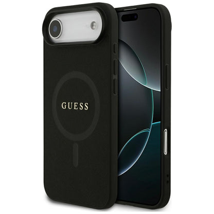 Futrola MagSafe za Apple iPhone 17 Air, Guess, Saffiano Classic Logo, Crna