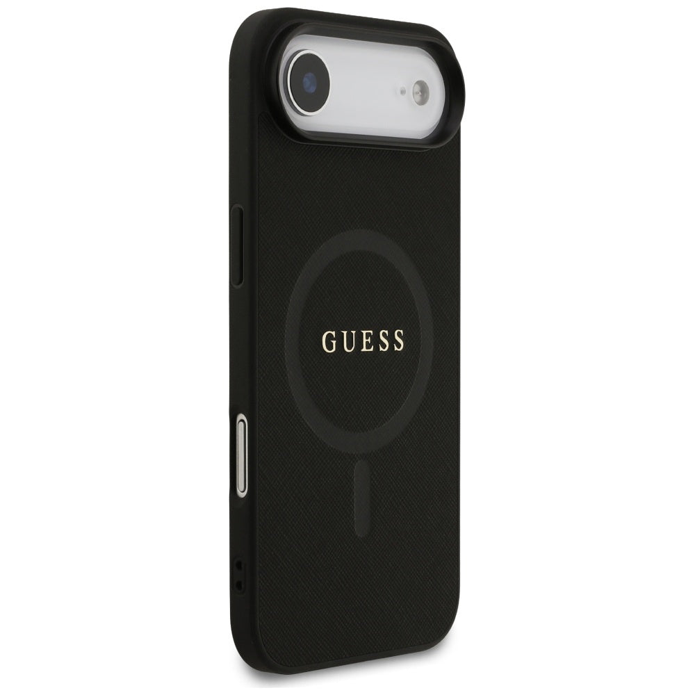 Futrola MagSafe za Apple iPhone 17 Air, Guess, Saffiano Classic Logo, Crna