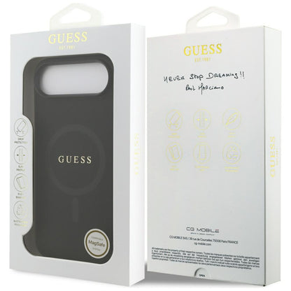 Futrola MagSafe za Apple iPhone 17 Air, Guess, Saffiano Classic Logo, Crna