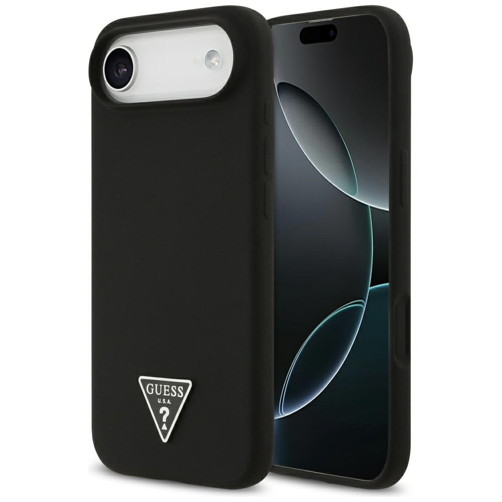 Futrola MagSafe za Apple iPhone 17 Air, Guess, Triangle Logo, Crna