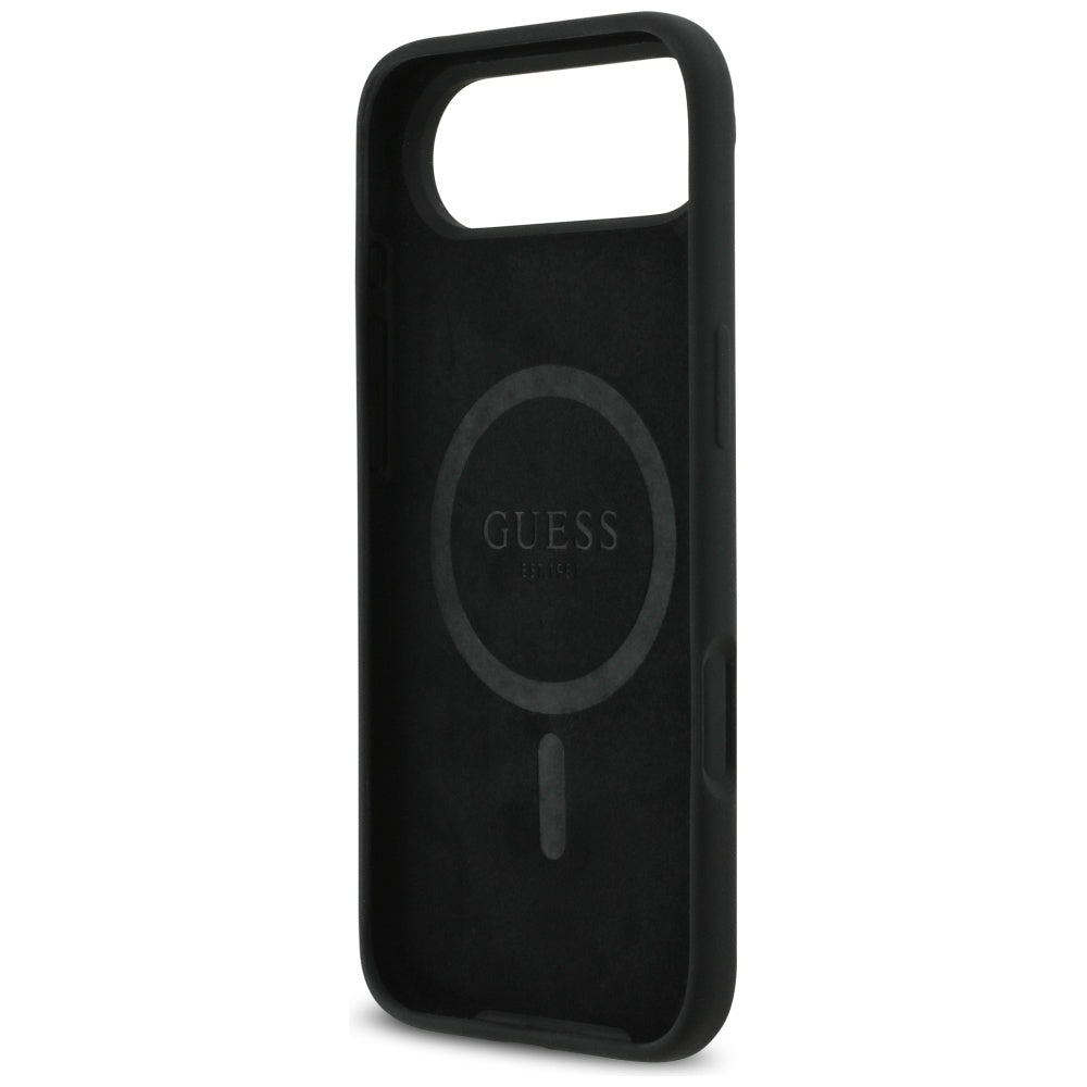 Futrola MagSafe za Apple iPhone 17 Air, Guess, Triangle Logo, Crna