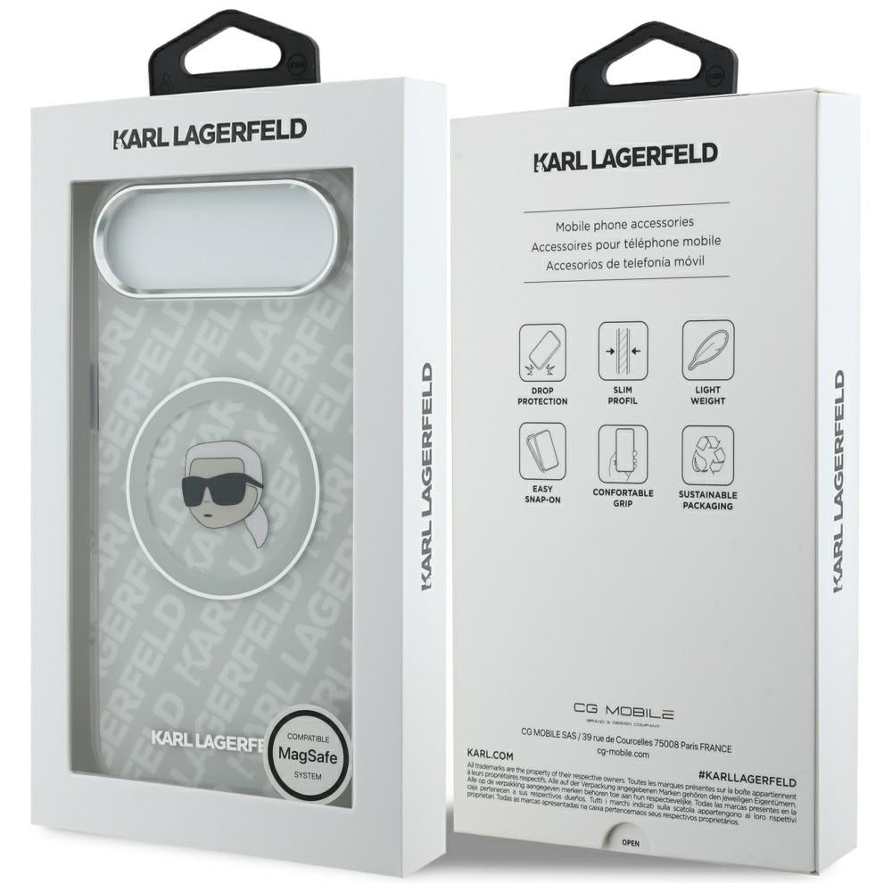 Futrola MagSafe za Apple iPhone 17 Air, Karl Lagerfeld, IML Karl`s Head, Siva