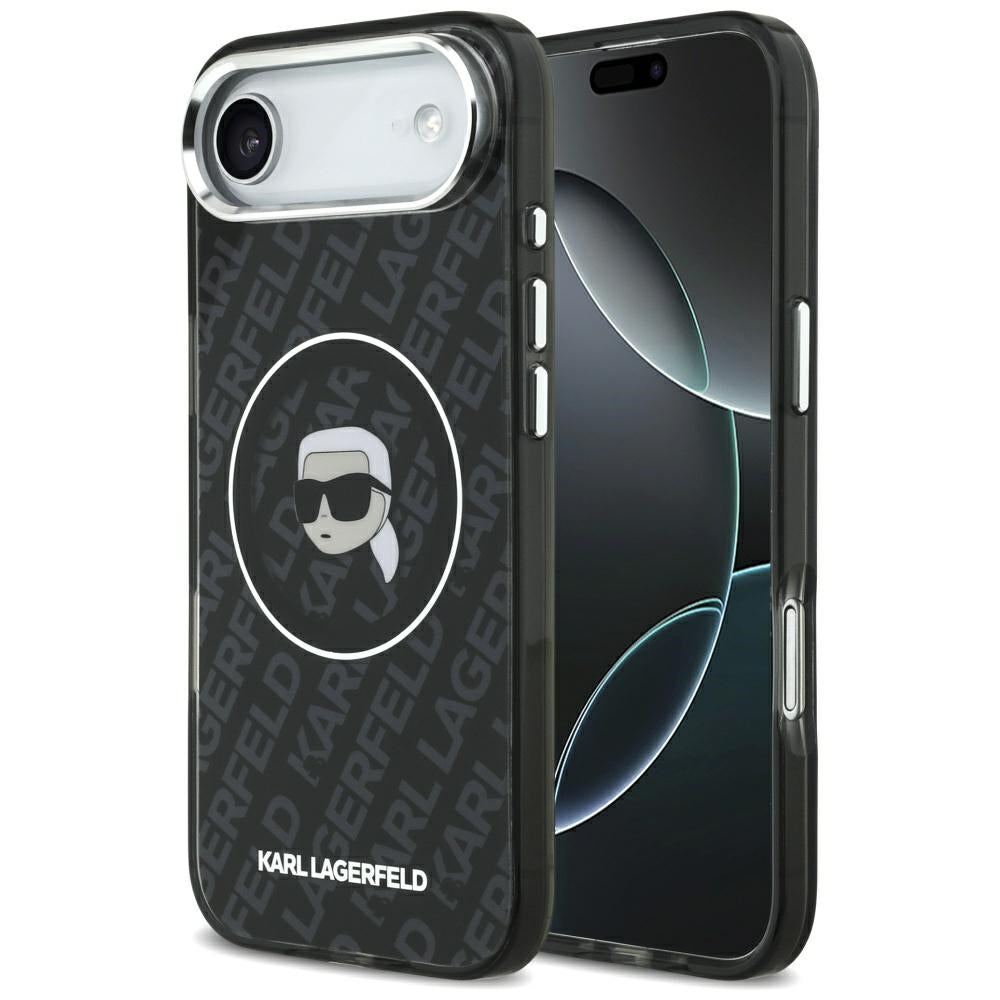 Futrola MagSafe za Apple iPhone 17 Air, Karl Lagerfeld, IML Karl`s Head, Crna