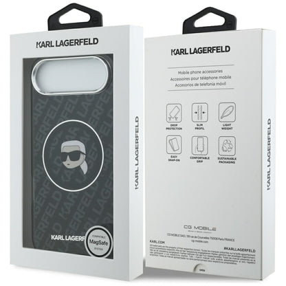 Futrola MagSafe za Apple iPhone 17 Air, Karl Lagerfeld, IML Karl`s Head, Crna