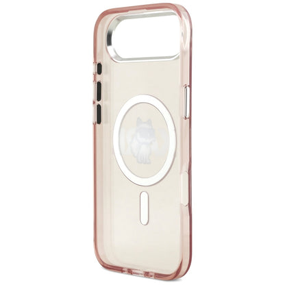 Futrola MagSafe za Apple iPhone 17 Air, Karl Lagerfeld, IML Sketch Logo Choupette, Roze