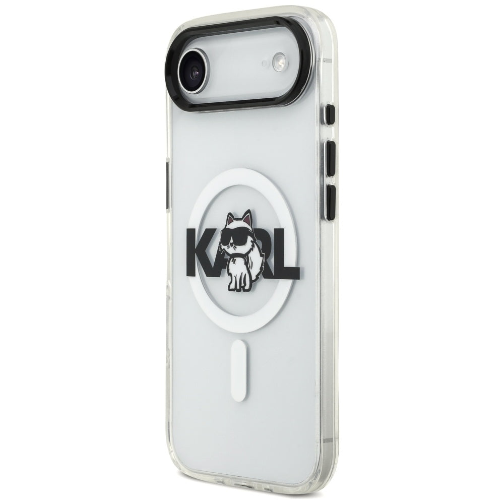 Futrola MagSafe za Apple iPhone 17 Air, Karl Lagerfeld, IML Sketch Logo Choupette, Transparentna