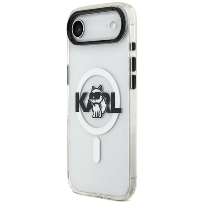 Futrola MagSafe za Apple iPhone 17 Air, Karl Lagerfeld, IML Sketch Logo Choupette, Transparentna