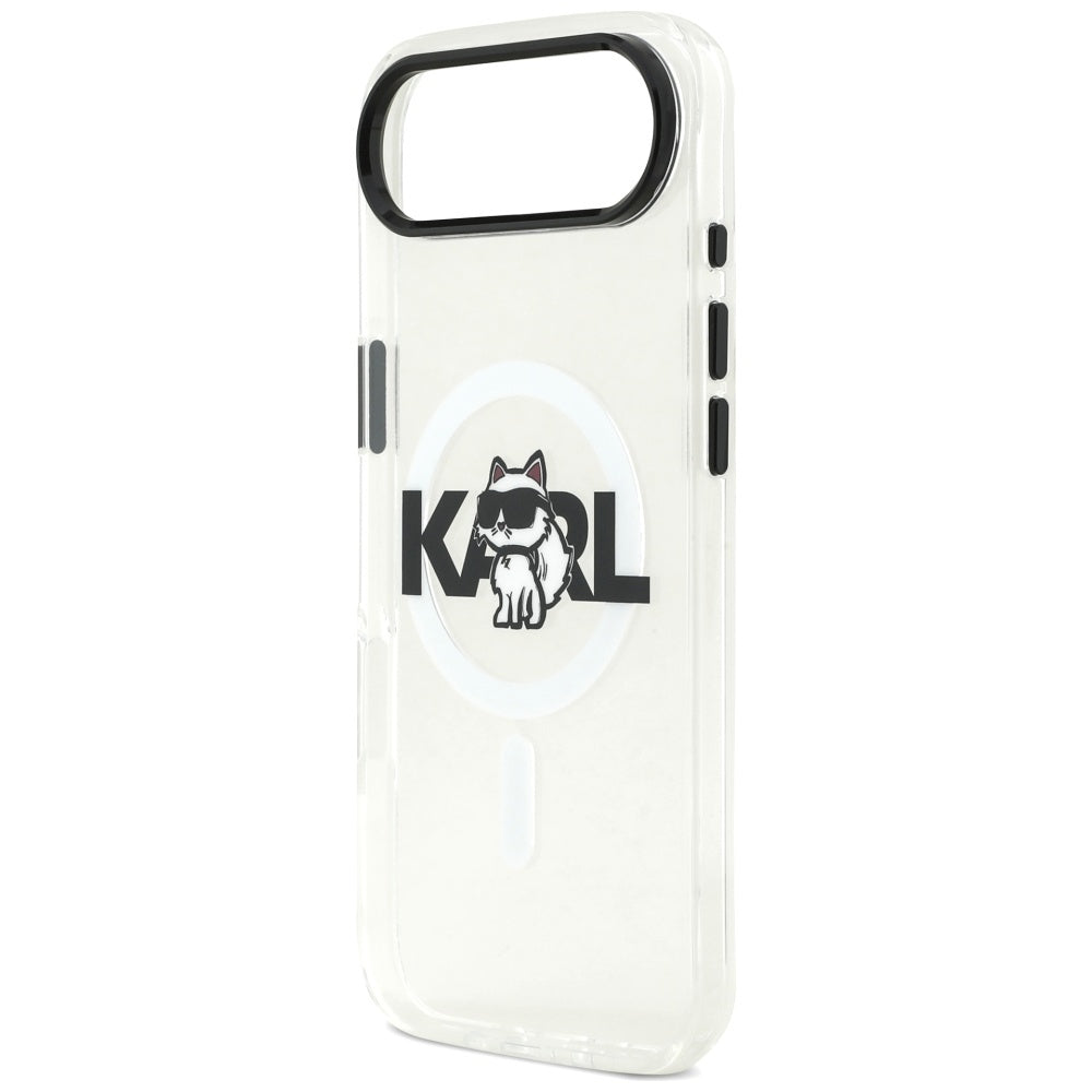 Futrola MagSafe za Apple iPhone 17 Air, Karl Lagerfeld, IML Sketch Logo Choupette, Transparentna