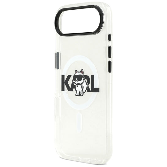Futrola MagSafe za Apple iPhone 17 Air, Karl Lagerfeld, IML Sketch Logo Choupette, Transparentna
