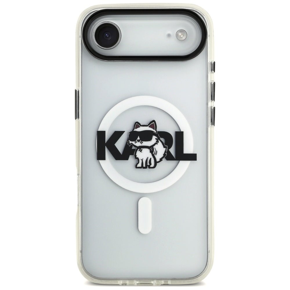 Futrola MagSafe za Apple iPhone 17 Air, Karl Lagerfeld, IML Sketch Logo Choupette, Transparentna
