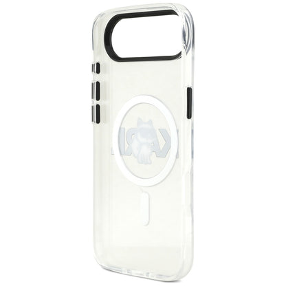 Futrola MagSafe za Apple iPhone 17 Air, Karl Lagerfeld, IML Sketch Logo Choupette, Transparentna