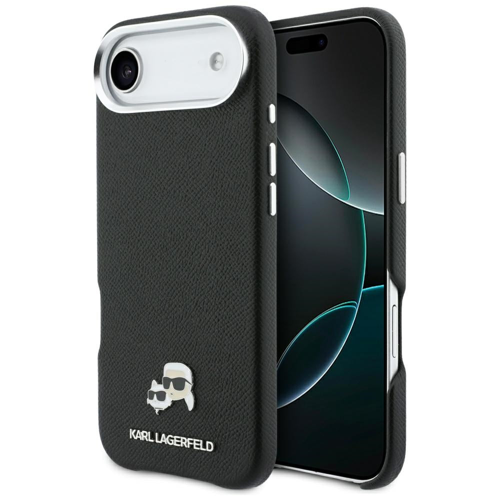 Futrola MagSafe za Apple iPhone 17 Air, Karl Lagerfeld, Karl & Choupette Head's Pin, Crna