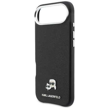 Futrola MagSafe za Apple iPhone 17 Air, Karl Lagerfeld, Karl & Choupette Head's Pin, Crna