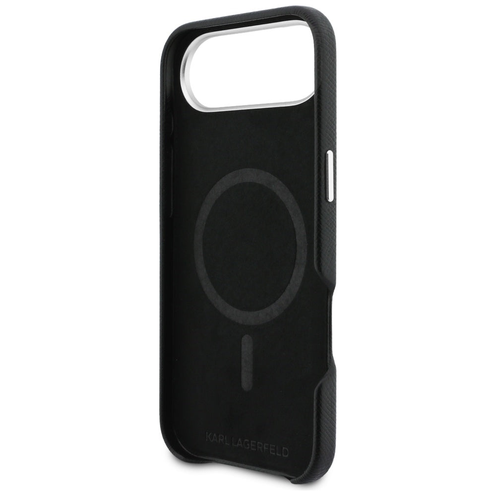 Futrola MagSafe za Apple iPhone 17 Air, Karl Lagerfeld, Karl & Choupette Head's Pin, Crna