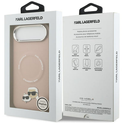 Futrola MagSafe za Apple iPhone 17 Air, Karl Lagerfeld, Karl & Choupette Pins, Roze