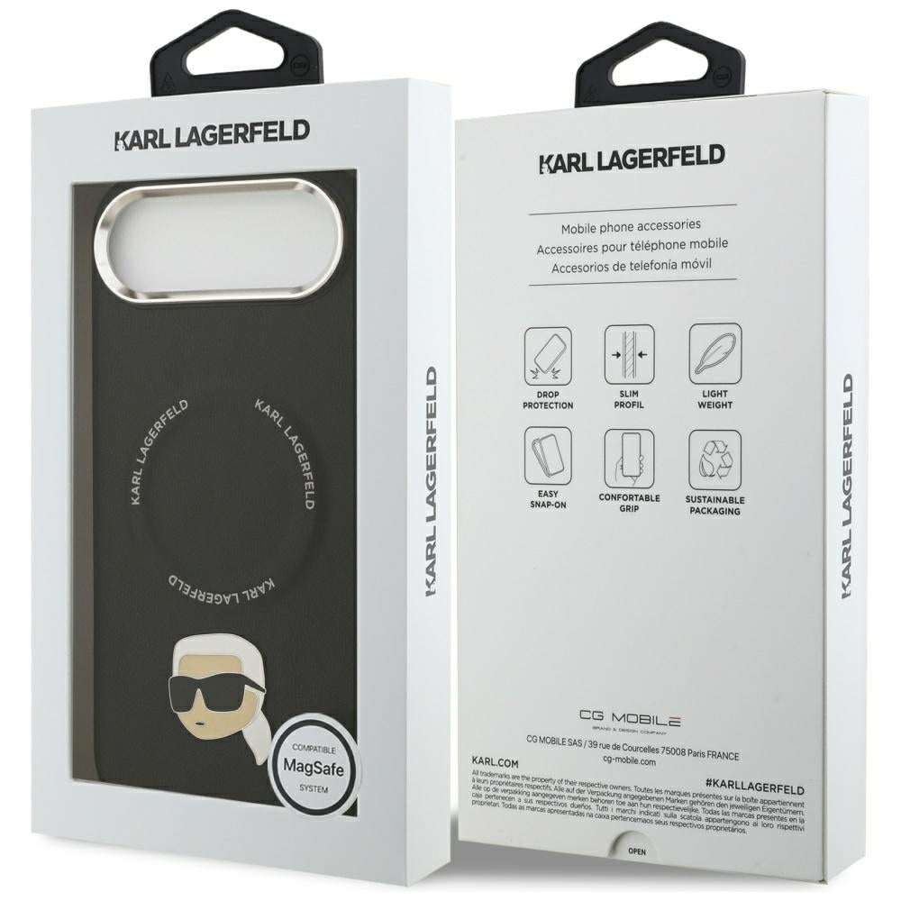 Futrola MagSafe za Apple iPhone 17 Air, Karl Lagerfeld, Karl Pin, Crna