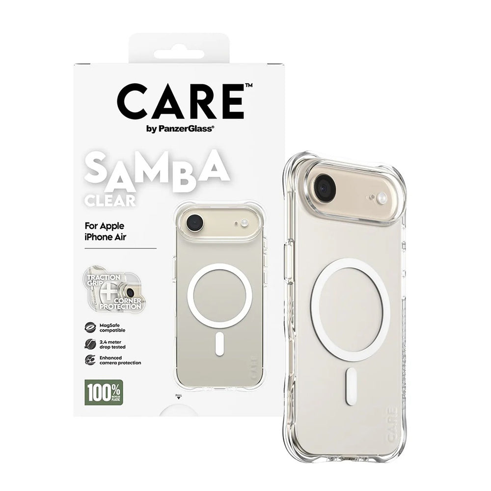 Futrola MagSafe za Apple iPhone 17 Air, PanzerGlass, Care Fashionable, Transparentna Bela