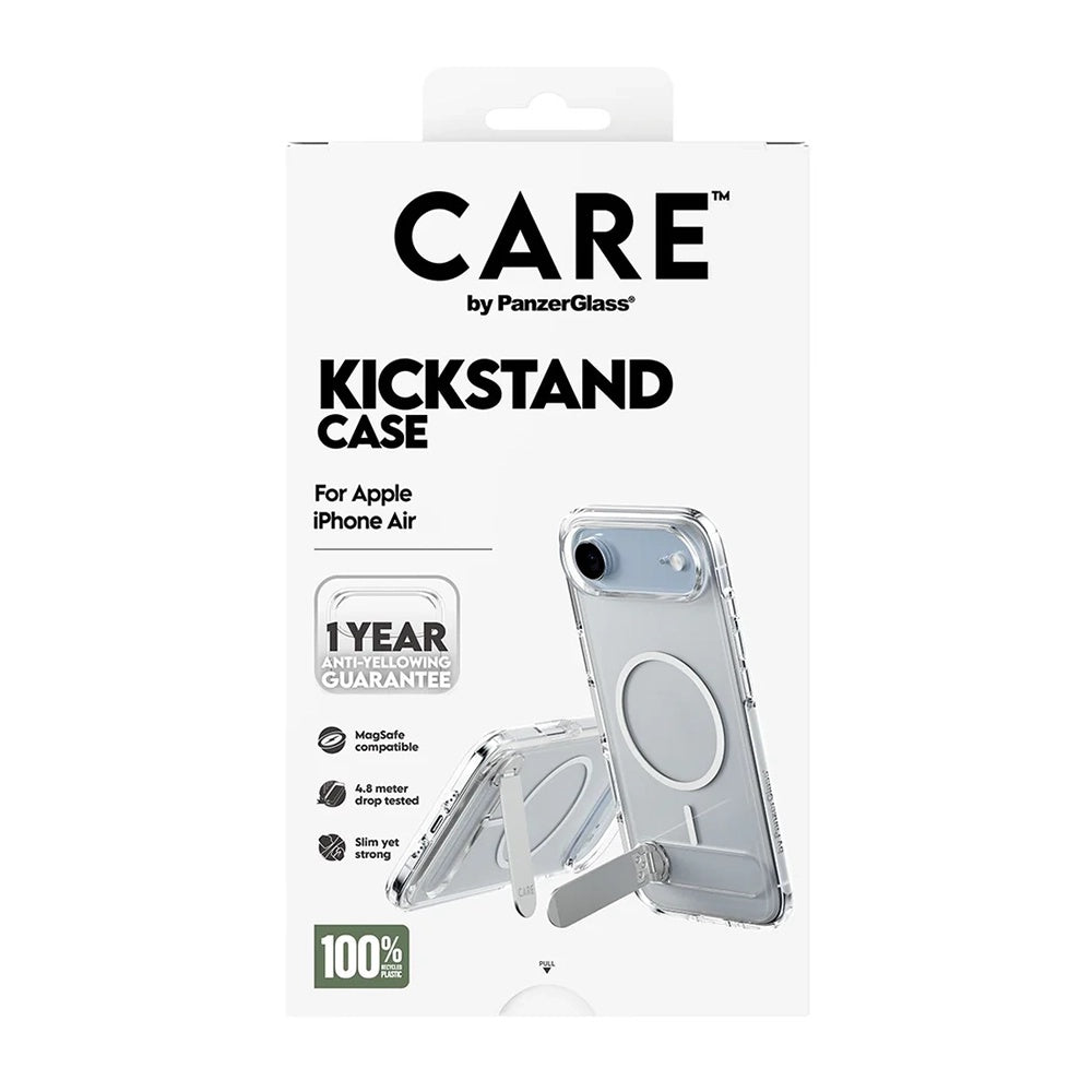 Futrola MagSafe za Apple iPhone 17 Air, PanzerGlass, sa karakteristikom postolja, Transparentna