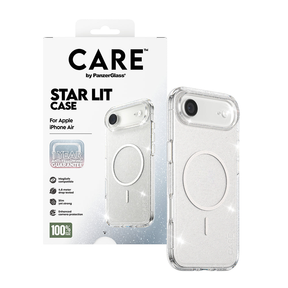 Futrola MagSafe za Apple iPhone 17 Air, PanzerGlass, Care Urban Explorer Star Lit, Transparentna Bela