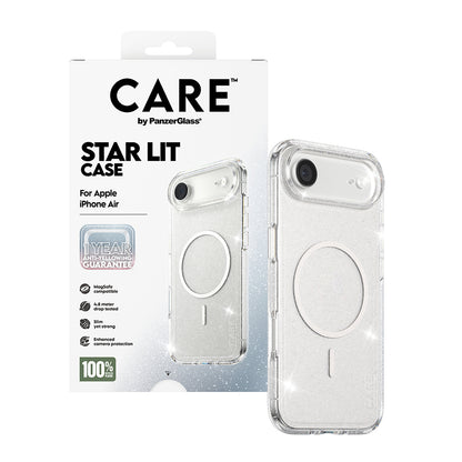Futrola MagSafe za Apple iPhone 17 Air, PanzerGlass, Care Urban Explorer Star Lit, Transparentna Bela