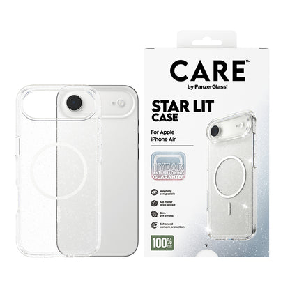 Futrola MagSafe za Apple iPhone 17 Air, PanzerGlass, Care Urban Explorer Star Lit, Transparentna Bela