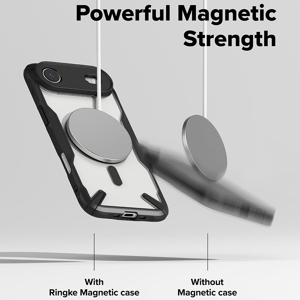 Futrola MagSafe za Apple iPhone 17 Air, Ringke, Fusion X, Crna