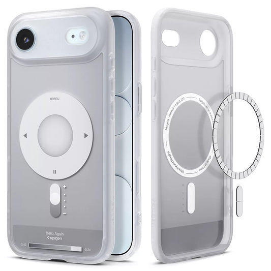 Futrola MagSafe za Apple iPhone 17 Air, Spigen, Ultra Hybrid Classic, Srebrna