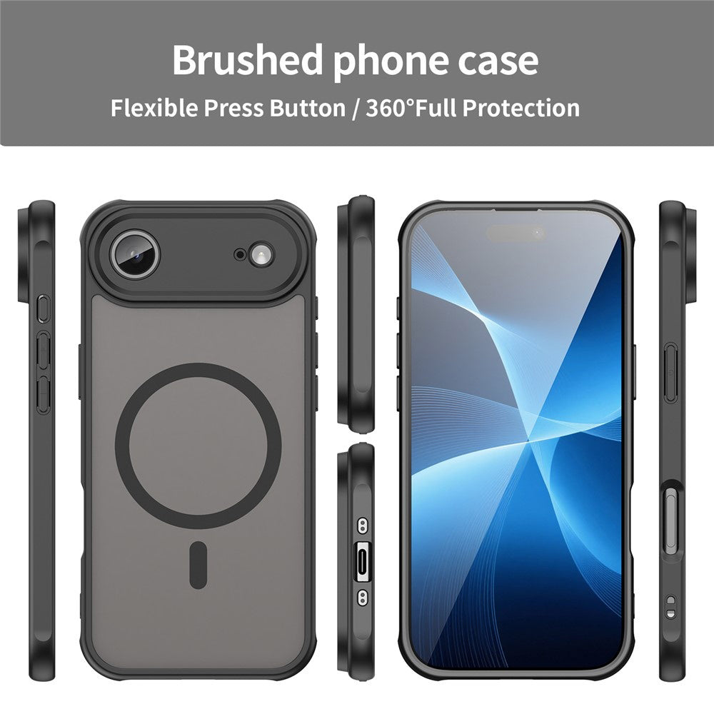 Futrola MagSafe za Apple iPhone 17 Air, Techsuit, HaloFrost II, Crna