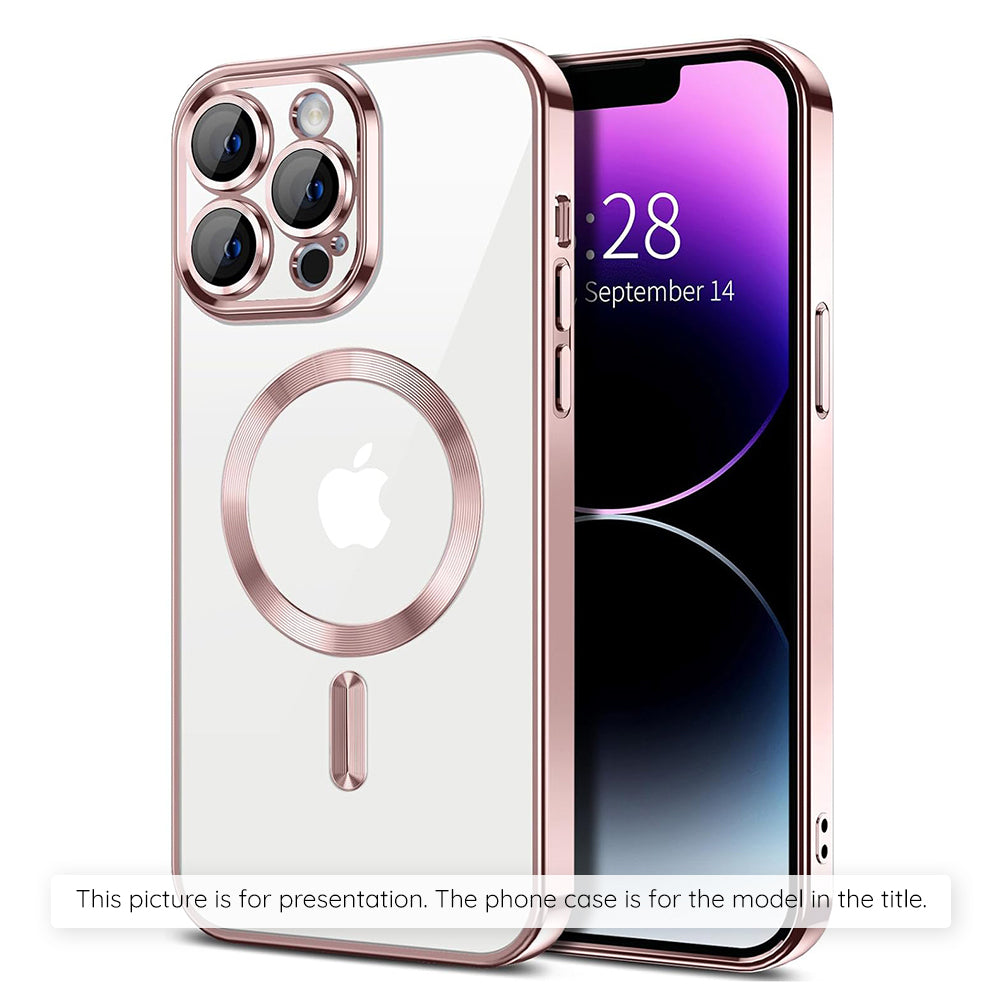 Husa MagSafe za Apple iPhone 17 Air, Techsuit, Luxury Crystal, Roze