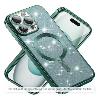 Futrola MagSafe za Apple iPhone 17 Air, Techsuit, Luxury Glitter, Svijetlo Zelena