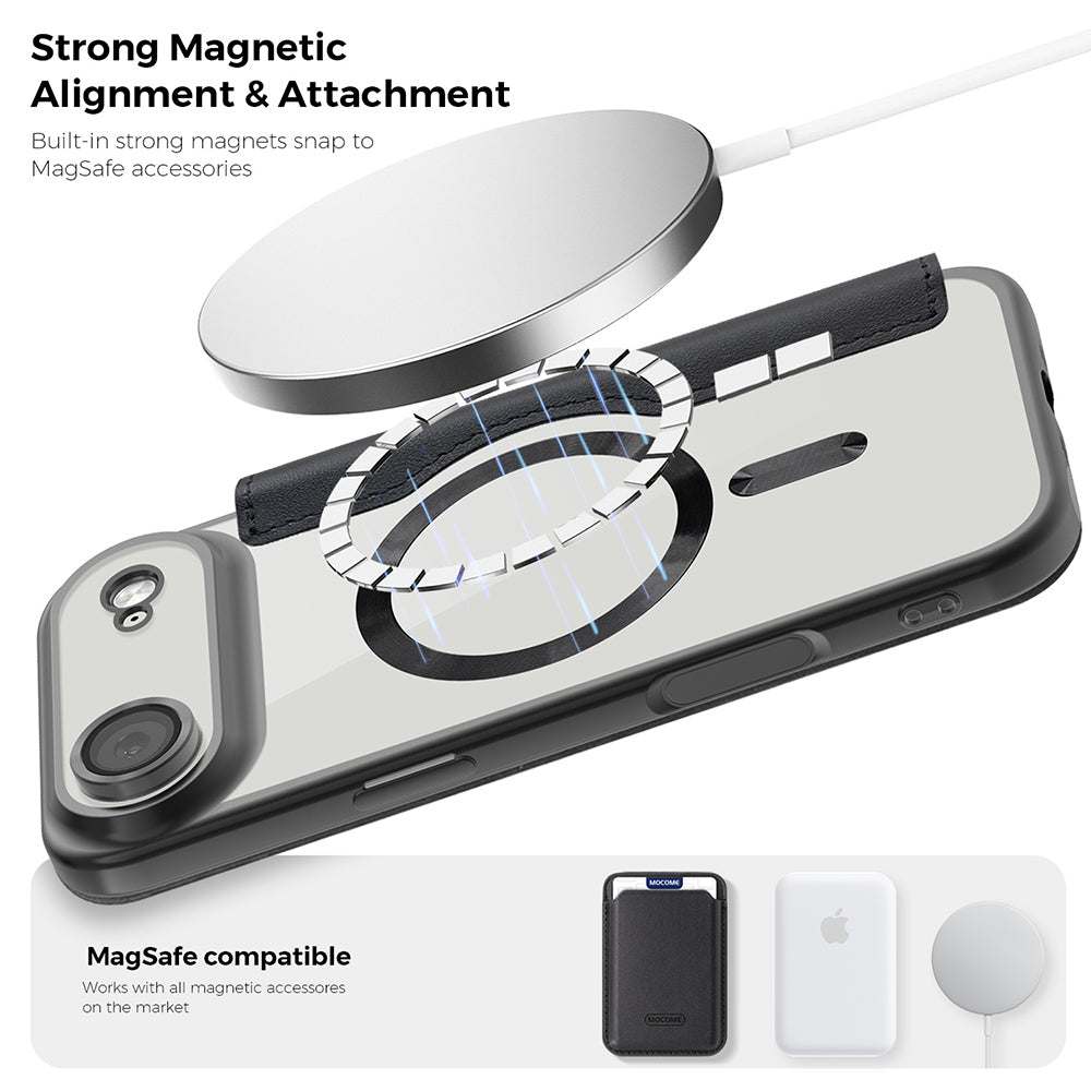 Futrola MagSafe za Apple iPhone 17 Air, Techsuit, SmartMag Book, Plava
