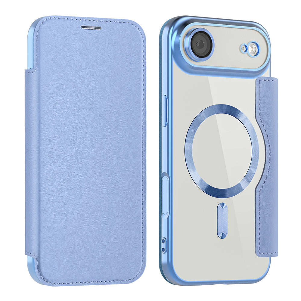 Futrola MagSafe za Apple iPhone 17 Air, Techsuit, SmartMag Book, Plava