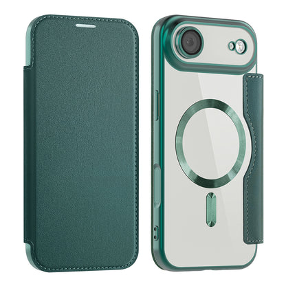 Futrola MagSafe za Apple iPhone 17 Air, Techsuit, SmartMag Book, Zelena