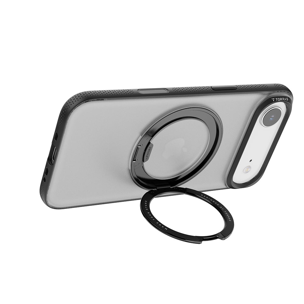 Husa MagSafe za Apple iPhone 17 Air, Torras, Ostand R Fitness, Crna