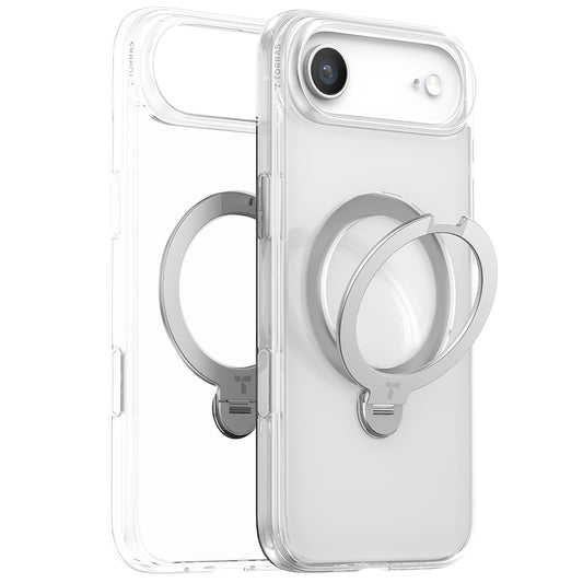 Futrola MagSafe za Apple iPhone 17 Air, Torras, Ostand Spin, Transparentna