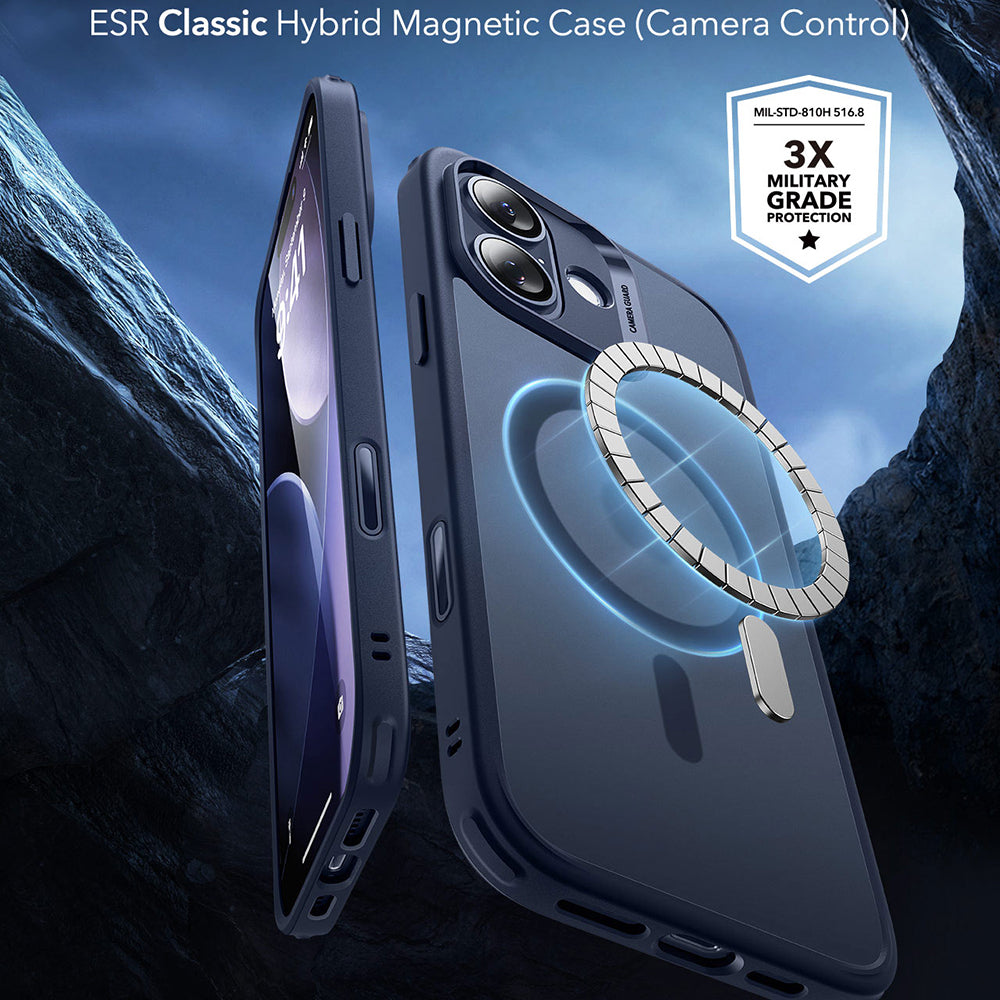 Futrola MagSafe za Apple iPhone 17, ESR, Classic Hybrid, Satensko Plava