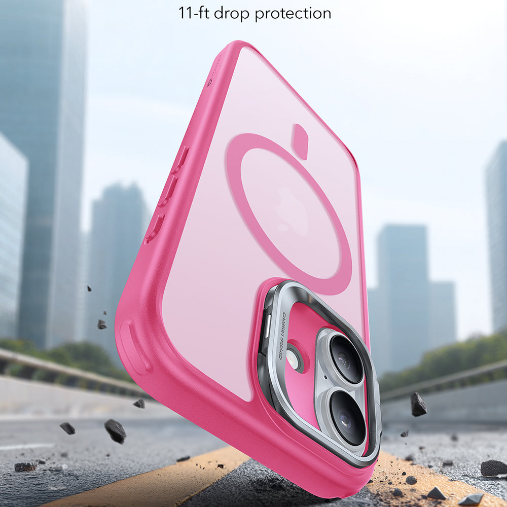Futrola MagSafe za Apple iPhone 17, ESR, Classic Hybrid Kickstand, Roze Saten