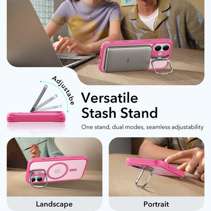 Futrola MagSafe za Apple iPhone 17, ESR, Classic Hybrid Kickstand, Roze Saten
