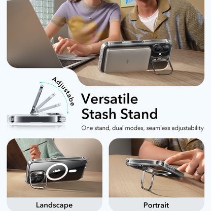 Futrola MagSafe za Apple iPhone 17, ESR, Classic Hybrid Kickstand, Transparentna