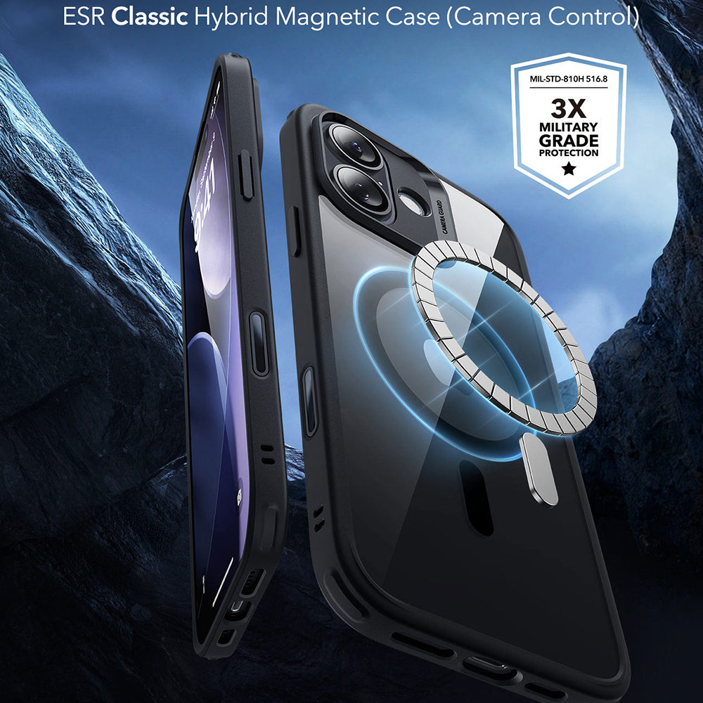 Futrola MagSafe za Apple iPhone 17, ESR, Classic Hybrid, Crno Providna
