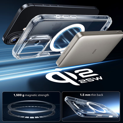 Futrola MagSafe za Apple iPhone 17, ESR, Classic Hybrid, Transparentna