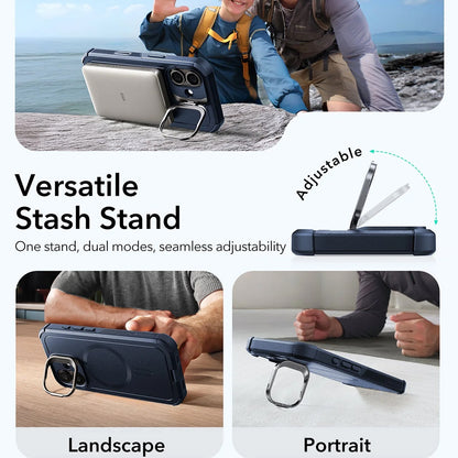Futrola MagSafe za Apple iPhone 17, ESR, Cyber Armor Kickstand, Plava
