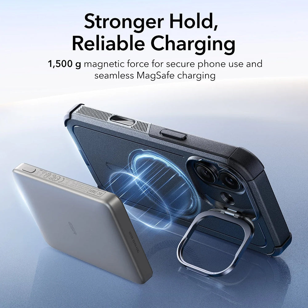 Futrola MagSafe za Apple iPhone 17, ESR, Cyber Armor Kickstand, Crna