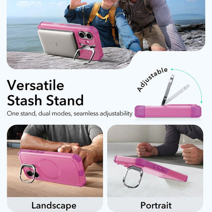 Futrola MagSafe za Apple iPhone 17, ESR, Cyber Armor Kickstand, Roze
