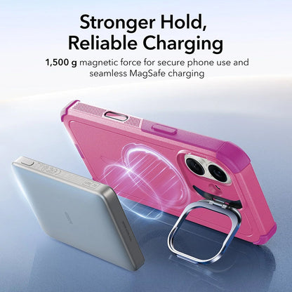 Futrola MagSafe za Apple iPhone 17, ESR, Cyber Armor Kickstand, Roze
