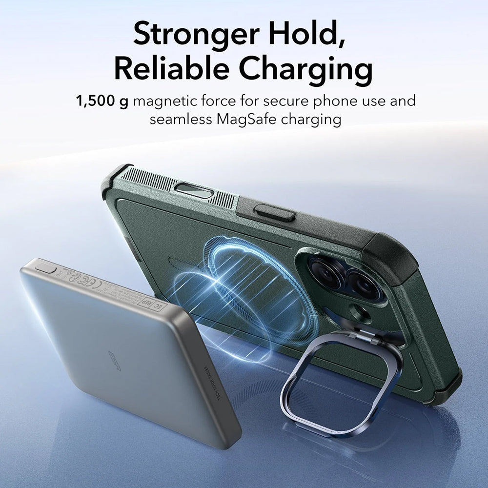 Futrola MagSafe za Apple iPhone 17, ESR, Cyber Armor Kickstand, Zelena