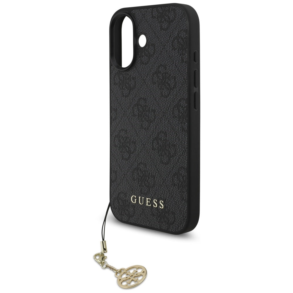 Futrola MagSafe za Apple iPhone 17, Guess, 4G Charm Cradle, Crna