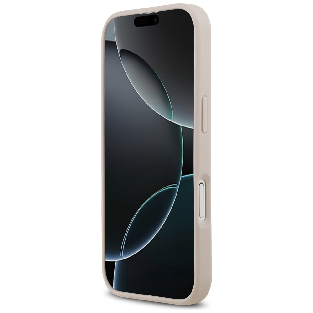 Futrola MagSafe za Apple iPhone 17, Guess, 4G Circle Classic Logo, Roze